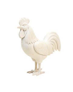 Orm Wooden Rooster Sculpture (synthetic illustration; no displayed measurements)