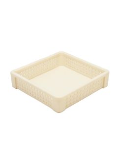 Ash Edge Empty Under-Desk Cable Tray - Ivory