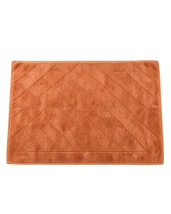 Slate Bend Bath Mat - Terracotta (synthetic illustration; no displayed measurements)