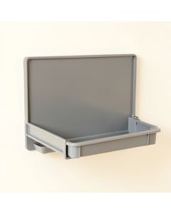 Harbor Crest Empty Wall-Mounted Tool Organizer Panel - Gray (synthetic illustration; no displayed measurements)