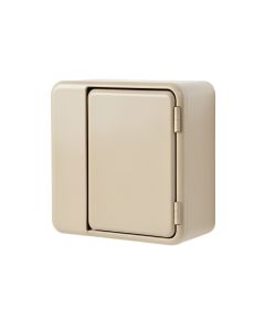 Hazel Bridge Wall-Mounted Entry Cabinet - Beige (synthetic illustration; no displayed measurements)