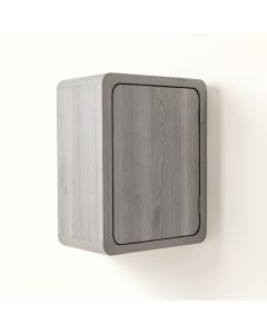 Bay Bluff Wall-Mounted Laundry Cabinet - Gray (synthetic illustration; no displayed measurements)