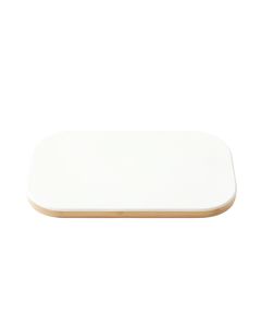 Hazel Bend Cutting Board - White