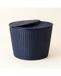 Elm Branch Laundry Hamper - Navy (synthetic illustration; no displayed measurements)