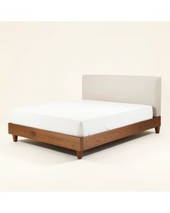 Frida Solid Wood And Upholstered Low Profile Standard Bed (synthetic illustration; no displayed measurements)