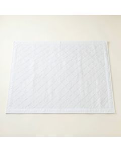 Spruce Branch Rectangular Outdoor Rug - White (synthetic illustration; no displayed measurements)
