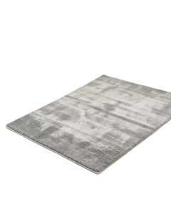 Rugsotic Carpets Hand-Knotted Silk Gray Area Rug
