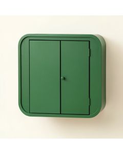 Cedar Bridge Wall-Mounted Laundry Cabinet - Green (synthetic illustration; no displayed measurements)