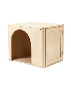 Sage Edge Empty Furniture-Style Litter Enclosure - Beige (synthetic illustration; no displayed measurements)