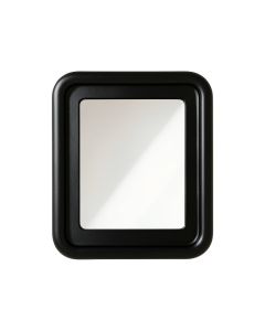 Flint Crest Framed Wall Mirror - Black
