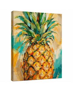 Fiesta Pineapple By Sarah Lapierre - Wrapped Canvas Painting Print