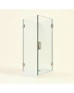 Kinkade Xl 27.25 '' W X 80 '' H Hinged Frameless Shower Door (synthetic illustration; no displayed measurements)