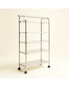 Burksiii 46 '' Freestanding Clothes Organizer Rack With Shelves And Hanging Rods (synthetic illustration; no displayed measurements)