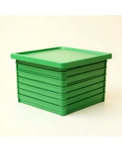 Willow Bridge Closed Outdoor Storage Box - Green (synthetic illustration; no displayed measurements)