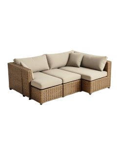 Bettino 5 Piece Patio Sectional With Cushion (synthetic illustration; no displayed measurements)