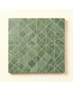 Shore Branch Uninstalled Square Decorative Tile - Green (synthetic illustration; no displayed measurements)