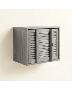 Laurel Edge Wall-Mounted Entry Cabinet - Gray (synthetic illustration; no displayed measurements)