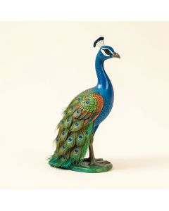 The Pleasing Peacock Figurine (synthetic illustration; no displayed measurements)