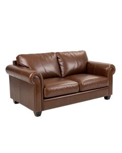 Murrieta 51 '' Genuine Leather Tuxedo Arm Loveseat