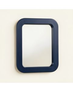 Cedar Branch Framed Wall Mirror - Navy (synthetic illustration; no displayed measurements)