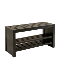 Ash Bridge Shoe Storage Bench - Black