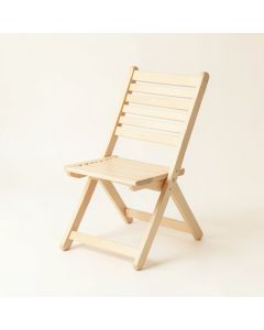 Hazel Dale Folding Outdoor Chair - Ivory (synthetic illustration; no displayed measurements)