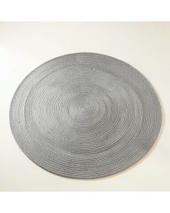 Ash Crest Round Area Rug - Gray (synthetic illustration; no displayed measurements)