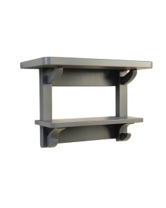 Vale Dale Wall-Mounted Entryway Organizer Shelf - Gray (synthetic illustration; no displayed measurements)