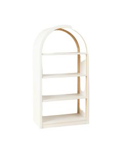 Maple Bluff Freestanding Bookcase - White
