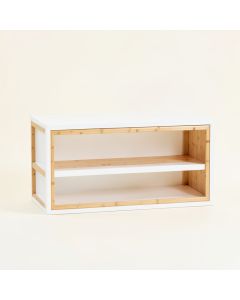 Hazel Bend Low Bookcase - White (synthetic illustration; no displayed measurements)