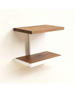 Auguste Decorative Mid-Century Modern 2 Piece Tiered Shelf (synthetic illustration; no displayed measurements)
