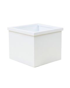Laurel Branch Closed Outdoor Storage Box - White (synthetic illustration; no displayed measurements)