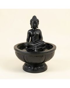 Resin Buddha Wall Fountain With Light (synthetic illustration; no displayed measurements)