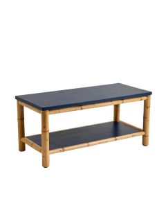 Willow Arc Indoor Bench - Navy (synthetic illustration; no displayed measurements)
