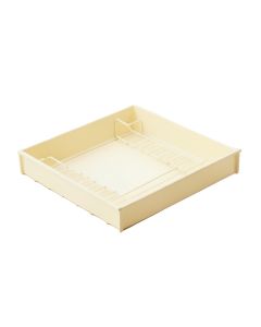 Aspen Bend Empty Under-Desk Cable Tray - Cream (synthetic illustration; no displayed measurements)