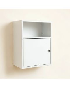 Willow Canyon Wall-Mounted Entry Cabinet - White (synthetic illustration; no displayed measurements)