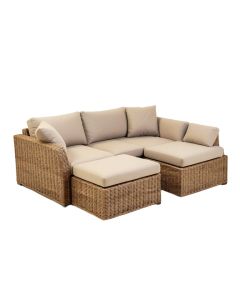 Darielis Patio Sectional With Cushions (synthetic illustration; no displayed measurements)