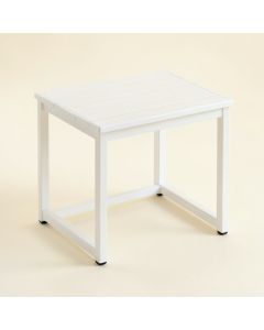 Spruce Crossing Compact Balcony Table - White (synthetic illustration; no displayed measurements)