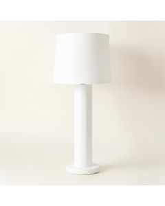 Willow Brook Floor Lamp With A Plain Fabric Shade - White (synthetic illustration; no displayed measurements)