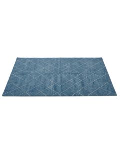 Aspen Bend Rectangular Area Rug - Blue