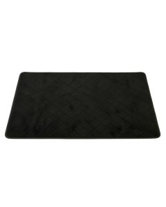Dawn Crest Bath Mat - Black