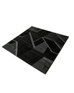 Kisner Geometric Black Area Rug (synthetic illustration; no displayed measurements)