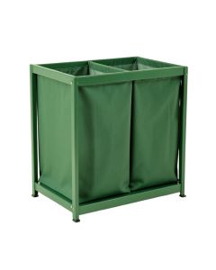 Wren Dale Laundry Sorting Station With Plain Removable Bags - Green (synthetic illustration; no displayed measurements)