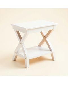 Summit Arc Side Table - White (synthetic illustration; no displayed measurements)
