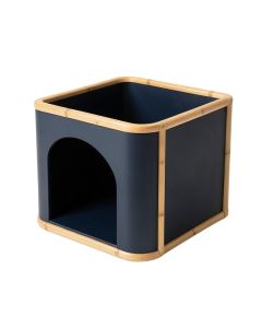 Stone Dale Empty Furniture-Style Litter Enclosure - Navy (synthetic illustration; no displayed measurements)