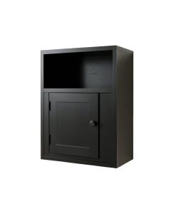 Harbor Canyon Wall-Mounted Entry Cabinet - Black (synthetic illustration; no displayed measurements)