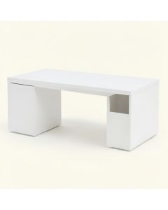 Ridge Crossing Desktop Monitor Riser - White (synthetic illustration; no displayed measurements)