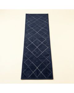 Pine Bridge Narrow Runner Rug - Navy (synthetic illustration; no displayed measurements)