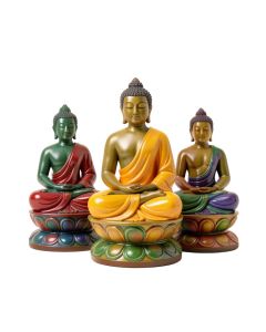 4 Piece Andria Buddha Ganti Meditation Figurine Set