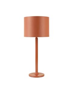 Sage Crossing Floor Lamp With A Plain Fabric Shade - Terracotta